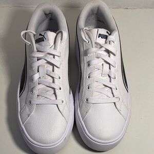 Puma White and Black Sneakers